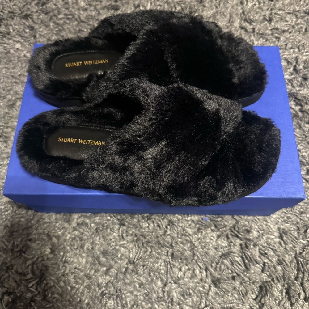 stuart weitzman elodie x chill slides size 9